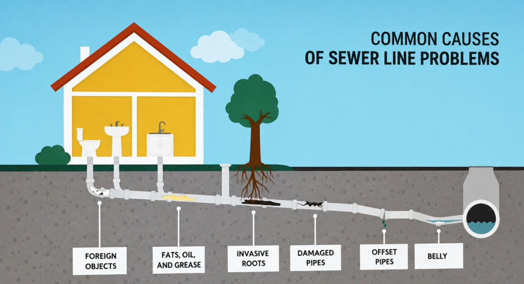 Sewer line problems